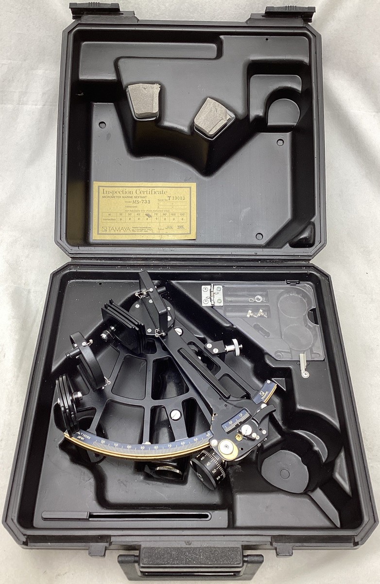 TAMAYA MS-833 六分儀 計測器 航海用 計測システム ケース付き TAMAYA MS-833 六分儀 計測器 航海用 計測システム ケース付き