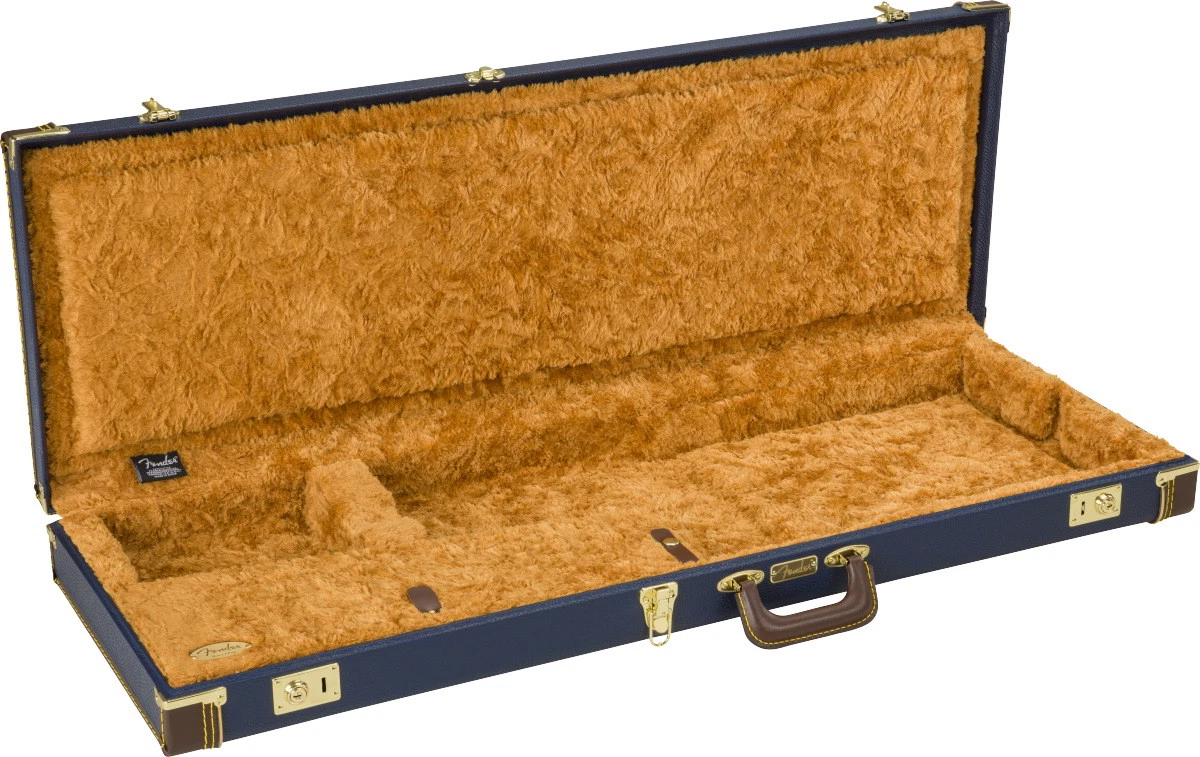 Fender Classic Series Wood Case Strat / Tele - Navy Blue