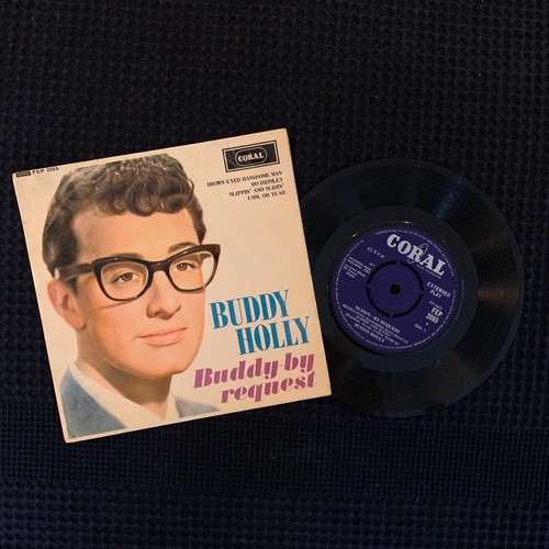 BUDDY HOLLY Buddy-By Request RARE UK 1963 1st Press EP Coral FEP2065 NEAR MINT - Picture 3 of 5