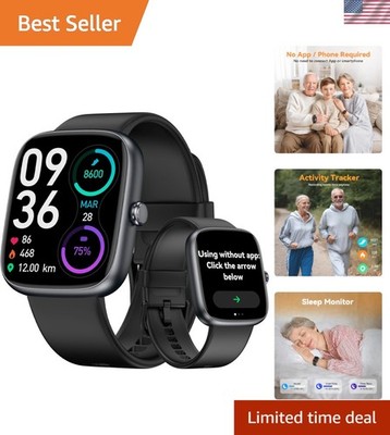 Versatile Smart Watch for Women and Men - Sleep Monitor, Pedometer, Waterproof
