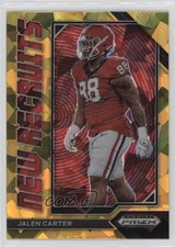 2023 Panini Prizm Draft Picks New Recruits Gold Ice Jalen Carter #NR-10 13px