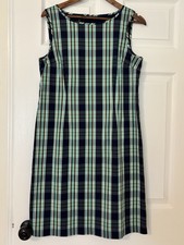 Talbots Plaid Sheath Dress Preppy Old Money Academia Size 10