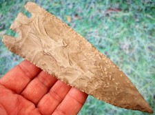 Large Super Fine 6 1/4 inch Missouri Lost Lake Point with COA Arrowheads
