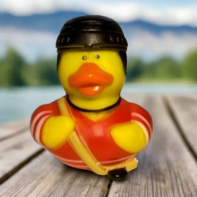 DUCK OF THE MONTH Hockey Puck Rubber Duck Ducking Jeeps Cruise Ducks - Fast US Shipping!