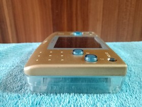 SNK Neo Geo Pocket Transparent/Clear/Gold w/ IPS Screen Mod - Tested & Working