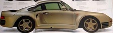 Porsche Car Poster Picture Collectible Original Vintage Wall Art Display Decor
