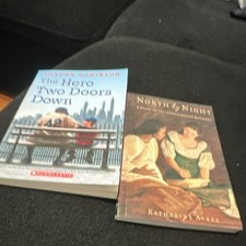 Scholastic The Hero Two Doors Down & North by Night by Robinson Ayres Paperback