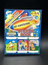 BLANK Name STICKER BOOK Stick W/Us Boy Funky Groovy Stickers
