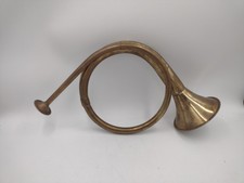 Vintage Brass Bugle Horn Decorative Musical Instrument Made in India