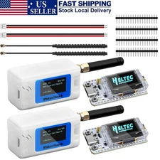 2Set ESP32 LoRa V3 Development Board+ 915MHz Antenna+ Heltec Case for Meshtastic