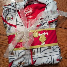 The Grinch Dr. Seuss Family Sleep Toddler 2PC Sleep Set Size 3T NEW