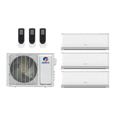 Gree Livo 42,000 Btu 21 SEER2 R-32 3-Zone Mini Split System - 9-18-18