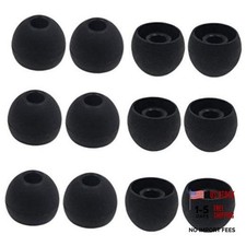 6 Pairsarge Size Silicone Eartips Eargels Earpads Ear Tips Gels Bud L Black L