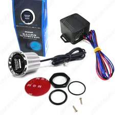 Car Alarm System Keyless Entry Engine Start Stop Push Button Ignition Switch Kit