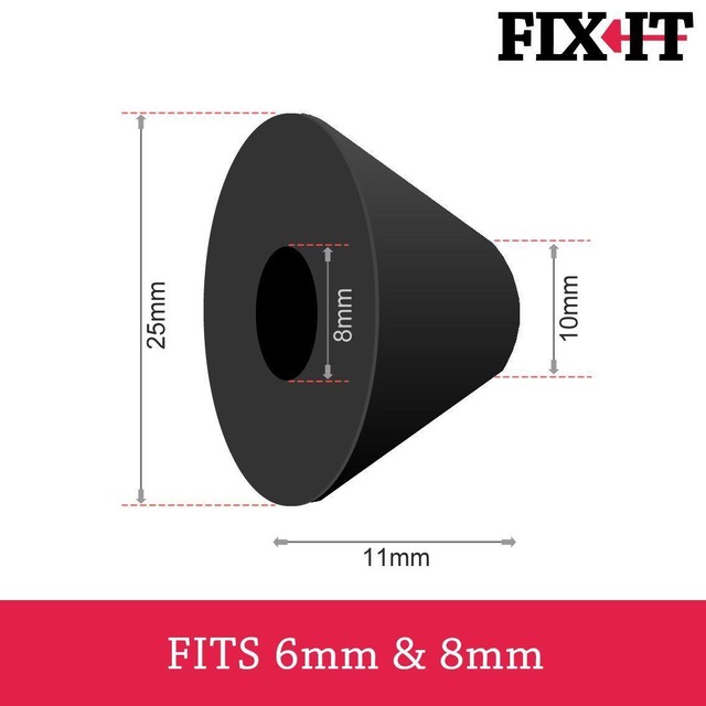 Mass Dynamic Toilet Seat Rubber Cone Fixings - Pack of 4 for sale