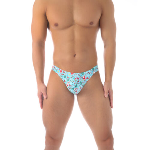 Men Thong G string Brief Underwear Xmas Santa Elk Underpants Bikini Sexy Panties - Picture 5 of 24
