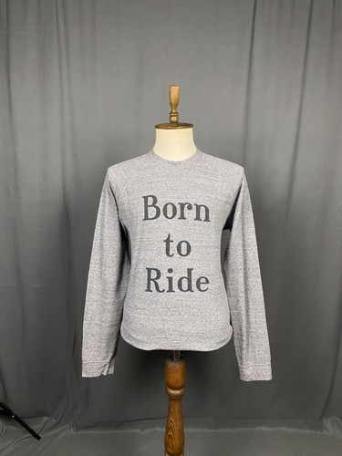 Dsquared2 Born to Ride Men's Gray Crewneck Sweatershit Sweater Size XL - Picture 3 of 13