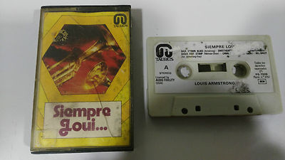 LOUIS ARMSTRONG SIEMPRE LOUI CINTA TAPE CASSETTE 1971 SPANISH EDITION