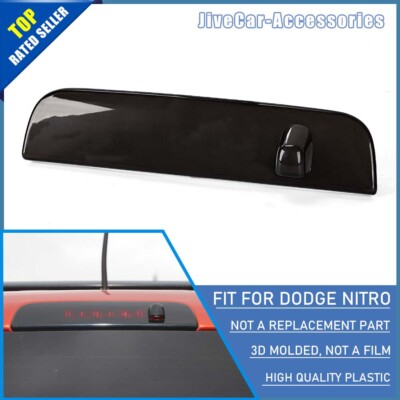 Smoked Third 3rd High Brake Light Trim Cover For Dodge Nitro Jeep Liberty 07-12
