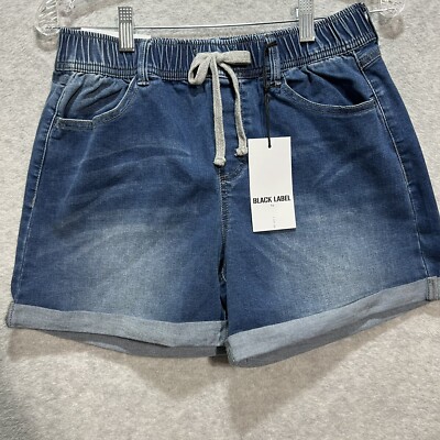 Black Label C'est Toi Womens Sz L High Rise Shorts Denim