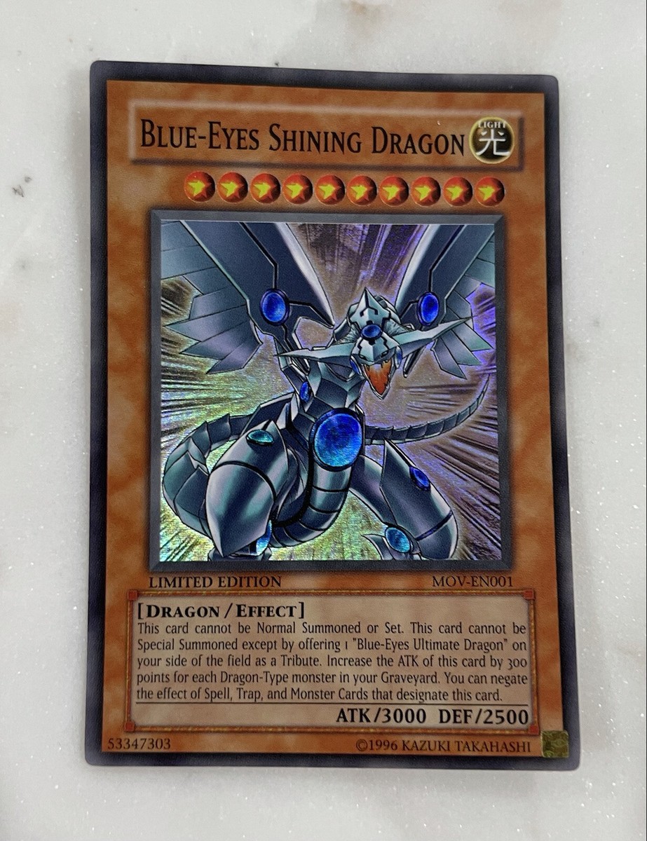 YUGIOH Blue-Eyes Shining Dragon Limited Edition MOV-EN001