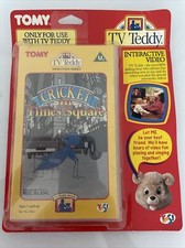 VINTAGE 1993 TOMY TV TEDDY INTERACTIVE VIDEO  CRICKET IN TIMES SQUARE - NEW