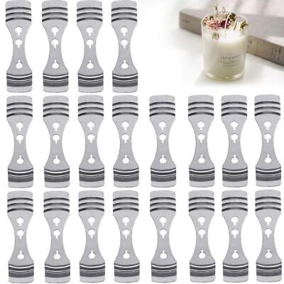 20 Pcs Metal Candle Wick Holders Candle Wick Centering Tool for Candle Making