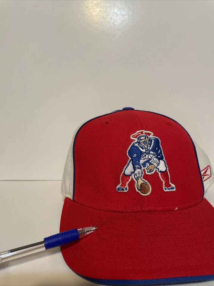 Sombrero vintage REEBOK New England Patriots logotipo antiguo talla 7 1/4 100 % lana Foto 3 de 4