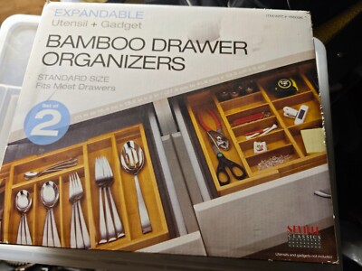 Neu Sevilla Bambus Küche Schublade Organizer Aufbewahrung Fächer