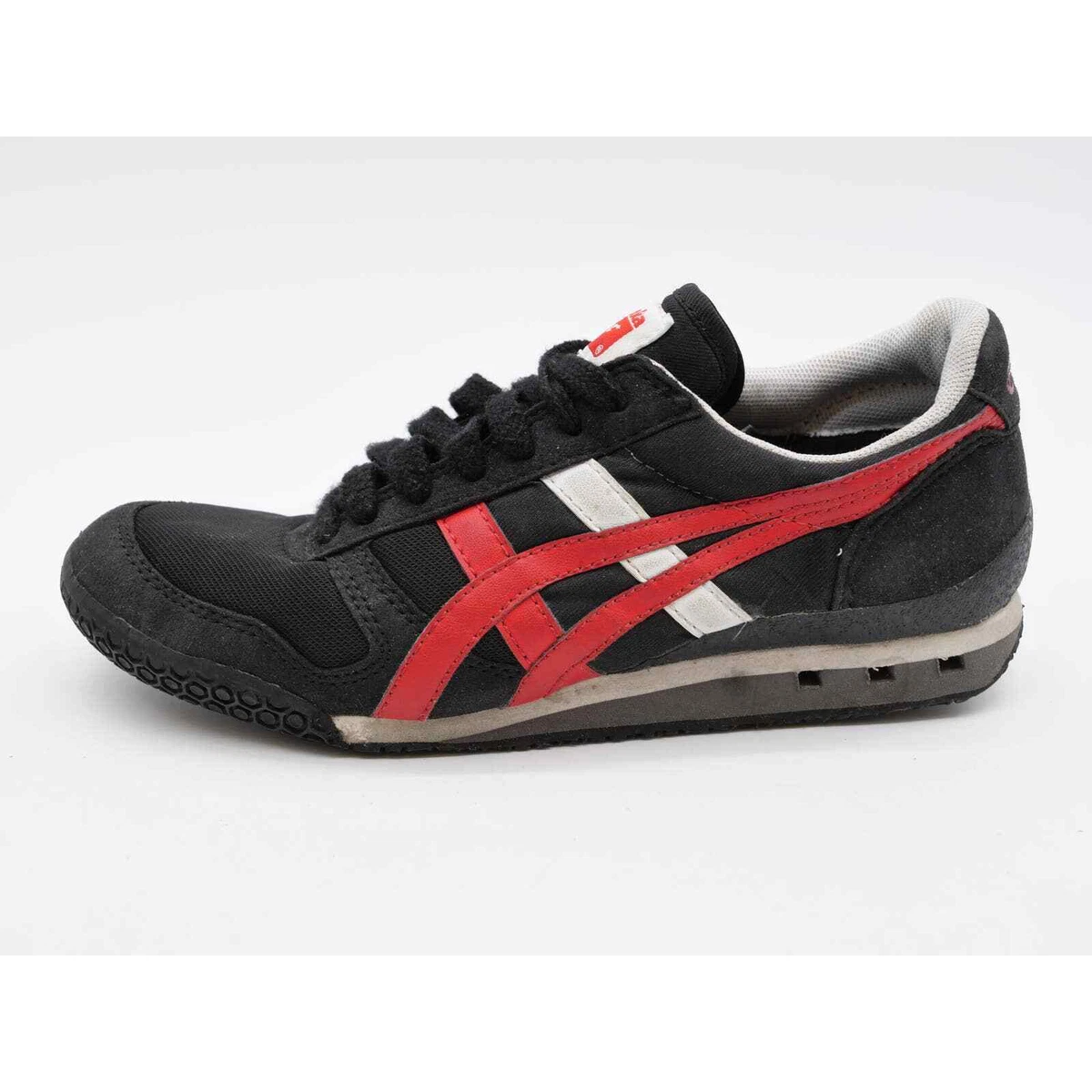 Onitsuka Tiger Running Shoes Boys 4 Black Low Top Lace Up Athletic