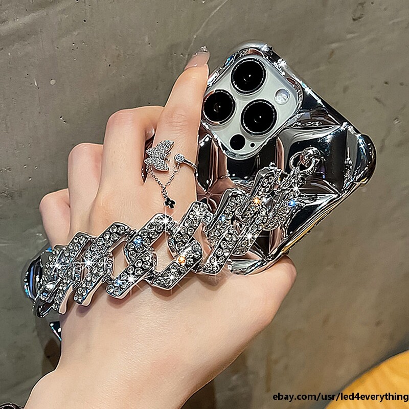 For iPhone 15 Pro Max 14 13 12 11 XR XS MAX Luxury Rhinestone