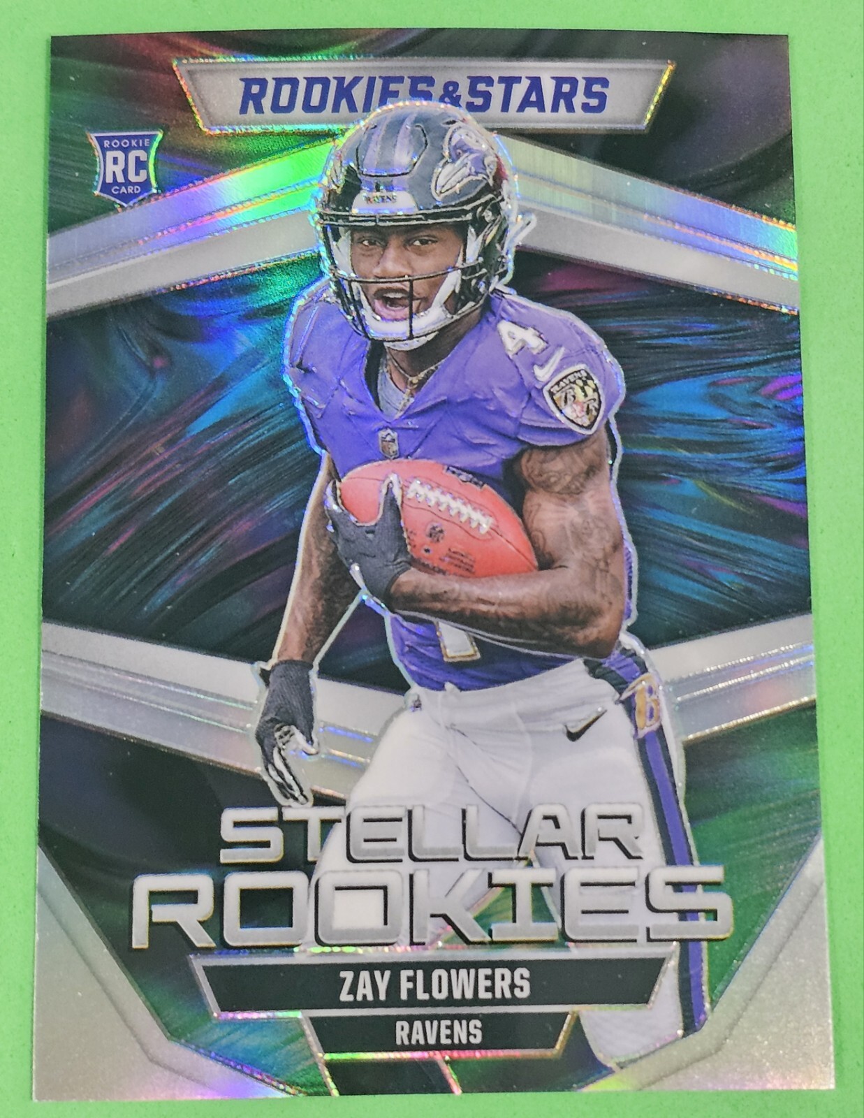 2023 Rookie & Stars Zay Flowers Stellar Rookies INSERT Silver #SR-2 Ravens RC