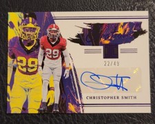 Christopher Smith Autograph 2023 Chronicles Impeccable 22/49 Canvas Creations