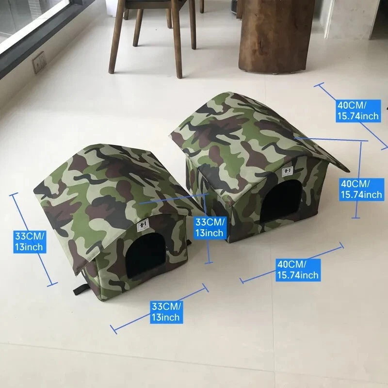 Waterproof Outdoor Pet House Dog Nest Cat Nest Portable Travel Nest Winter Warm - Image 2 of 4