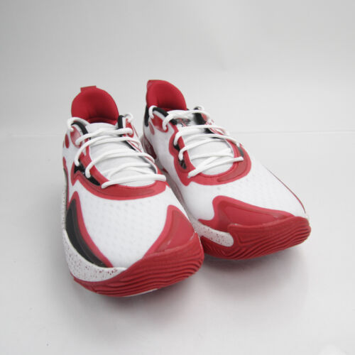 Texas Tech Red Raiders Under Armour Basketball Shoe Men's White/Red New - Foto 1 di 19