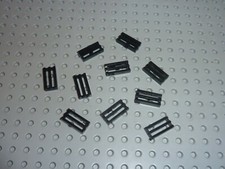 10 x LEGO Black grilles ref