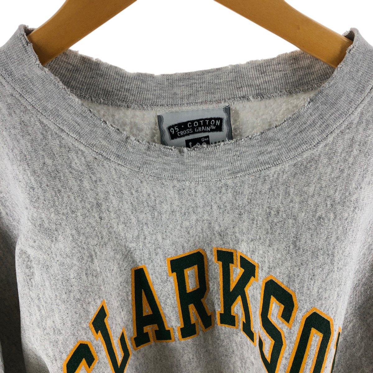 90s~00'S Lee Reverse Weave College Sweatshirt Trainer Made