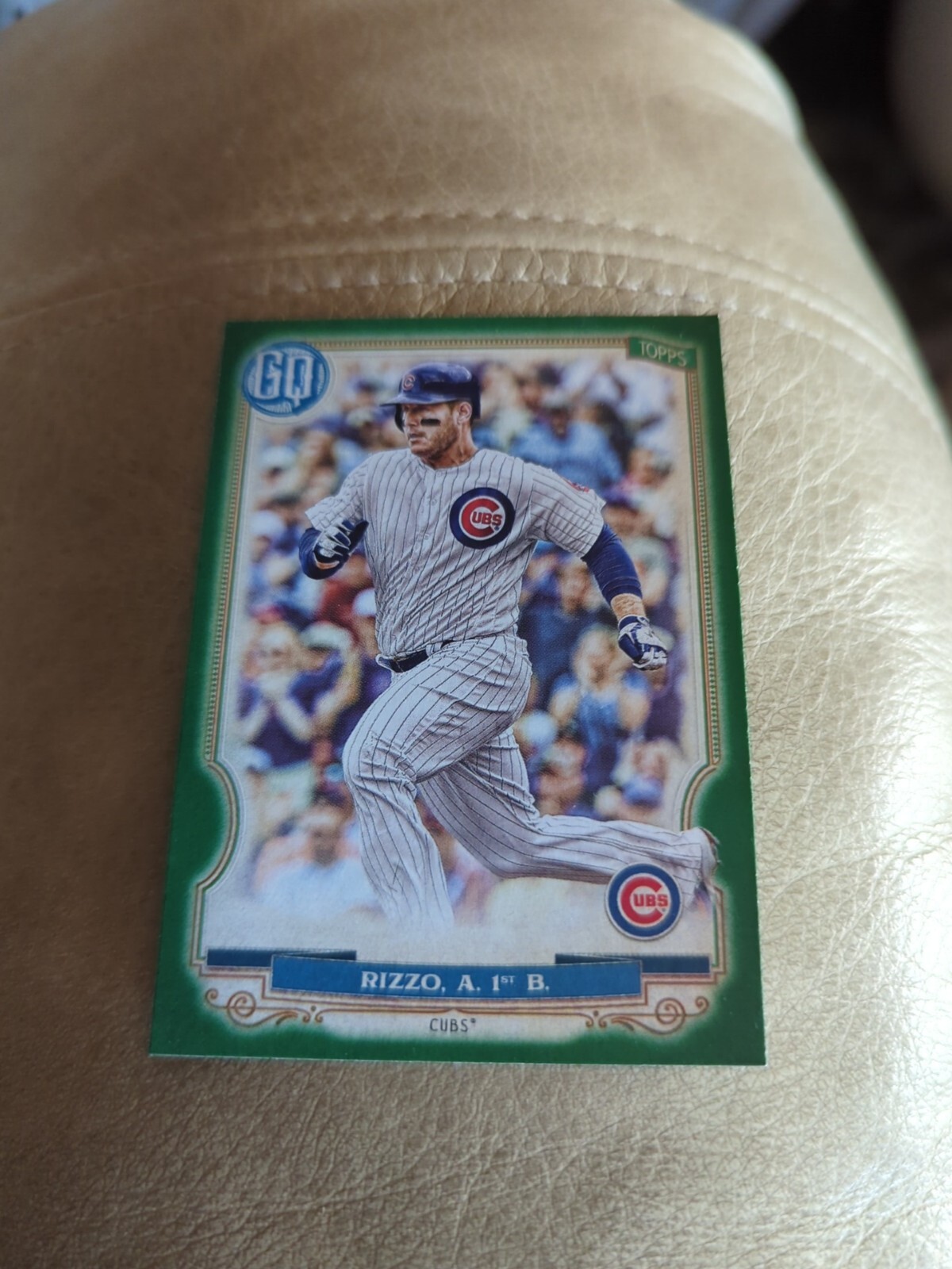 2020 Gypsy Queen Green Variation #86 Anthony Rizzo - Chicago Cubs