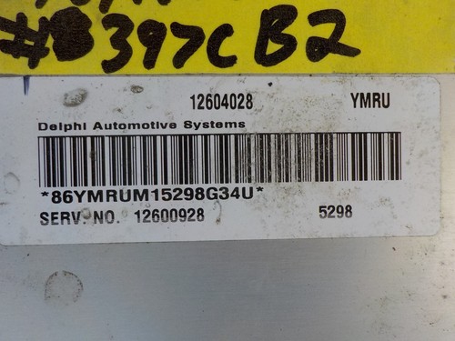 Pontiac Torrent 2006 ecu pcm ecm motor ordenador 397c b2 - Imagen 3 de 3