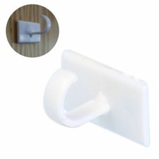 Image of 10x STRONG SELF ADHESIVE CUP HOOK Sticky Wall Door Stick On Flannel Towel Hanger