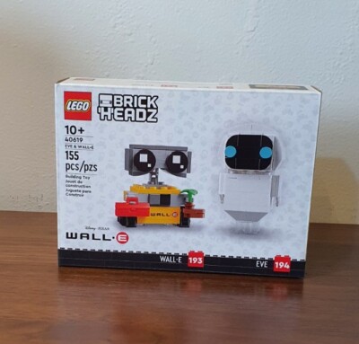 LEGO 40619 Brickheadz Disney Pixar Wall-E & Eve 155pcs Brand New