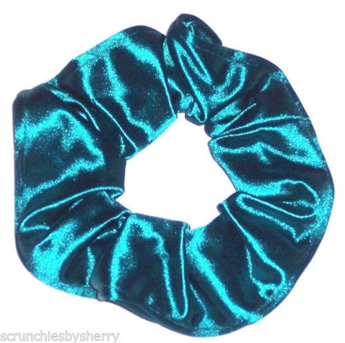 Tela metálica de spandex para el cabello Scrunchies de rojo jerez azul oro rosa - Imagen 39 de 60