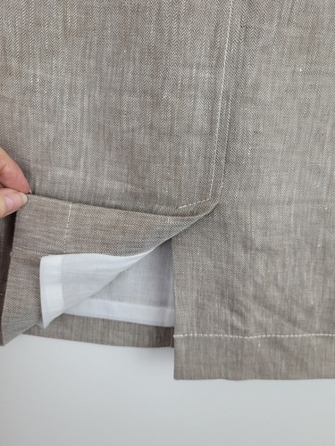 Fabiana Filippi Beige Linen Skirt Italian Designer Pockets Size 46 IT/UK 14 Vgc - Picture 9 of 16