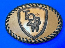 TOBW Vintage 1992 Handcrafted DEE 0009 Leather belt buckle