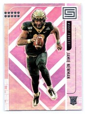 2021 Chronicles Draft Picks Collegiate #173 Jamie Newman Status Purple