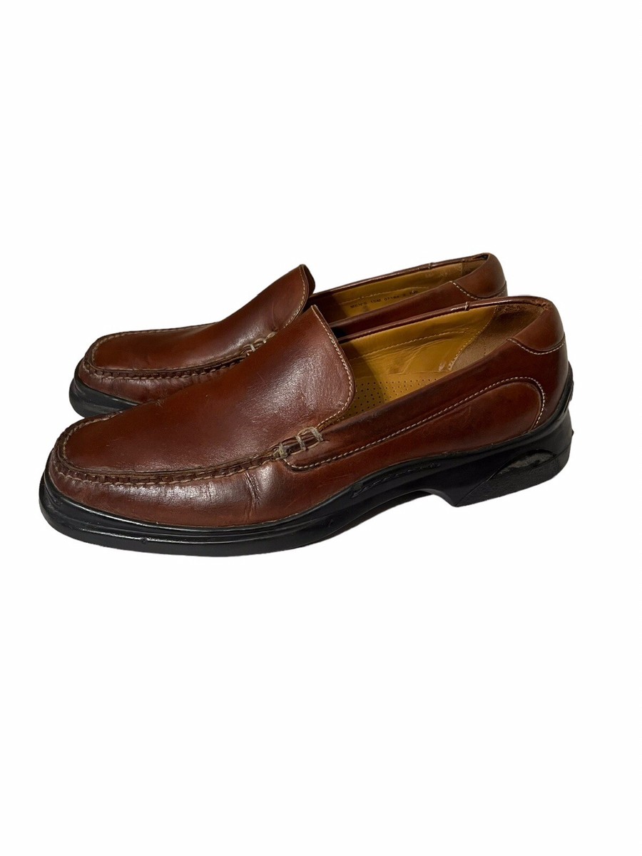 Cole Haan Air Sole Leather Slip On Loafers Congnac Brown Men\'s Casual 10 COLE HAAN Slip On Loafers Shoes Brown Leather Men main image 3