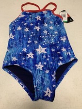 TYR GIRLS TWINKLE ADDY DIAMONDFIT ONE PIECE SWIMSUIT SIZE M-7/8 UPF 50 NWT