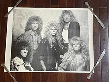 Vintage 1987 WHITESNAKE rock metal 80s Hair Band 23x17 PROMO POSTER