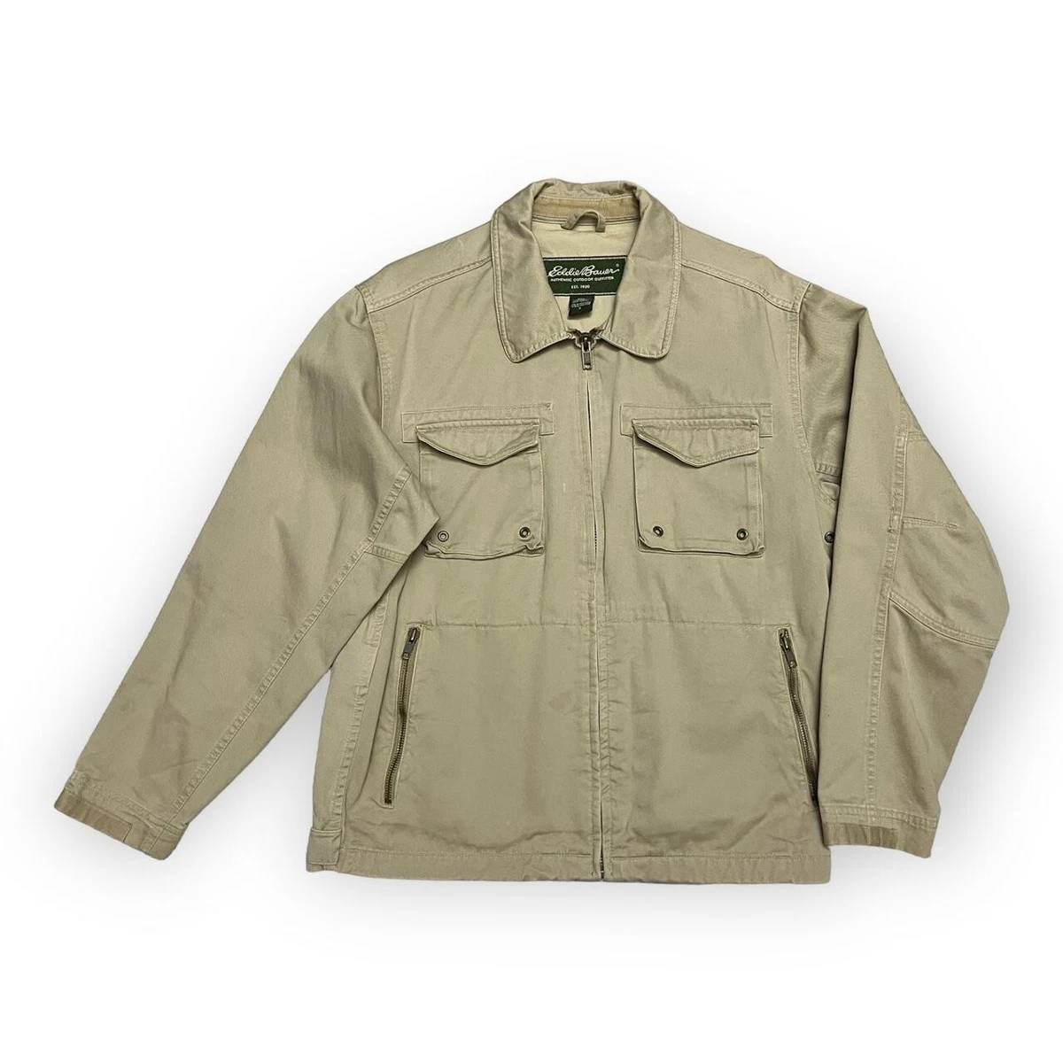 Eddie bauer khaki jacket sale