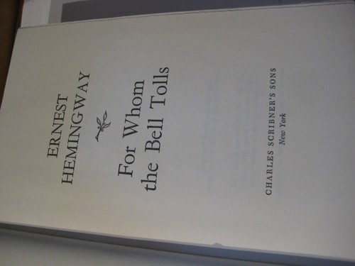 3er Set Ernest Hemingway HB Scribner's Farewell to Arms Glocke Maut Sonne geht auf - Bild 9 von 10